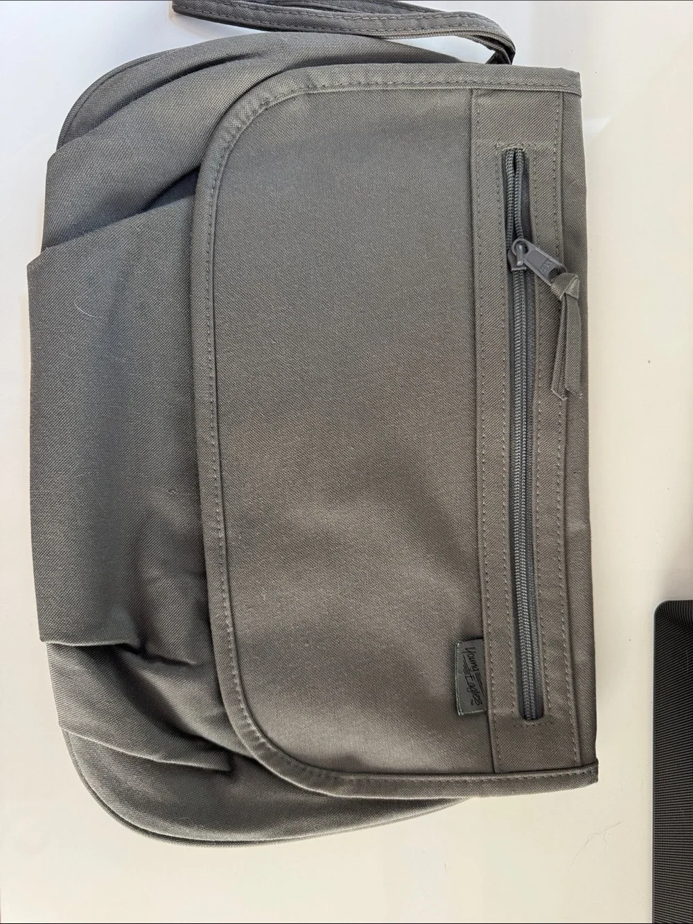 Gray Canvas Messenger Bag - Sleek Everyday Carry